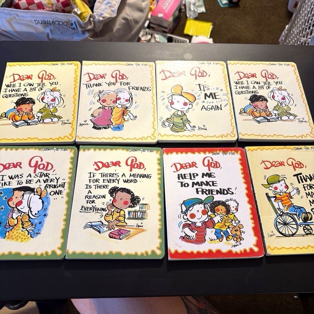 Vintage dear god books- Lot of 8, Multicolor